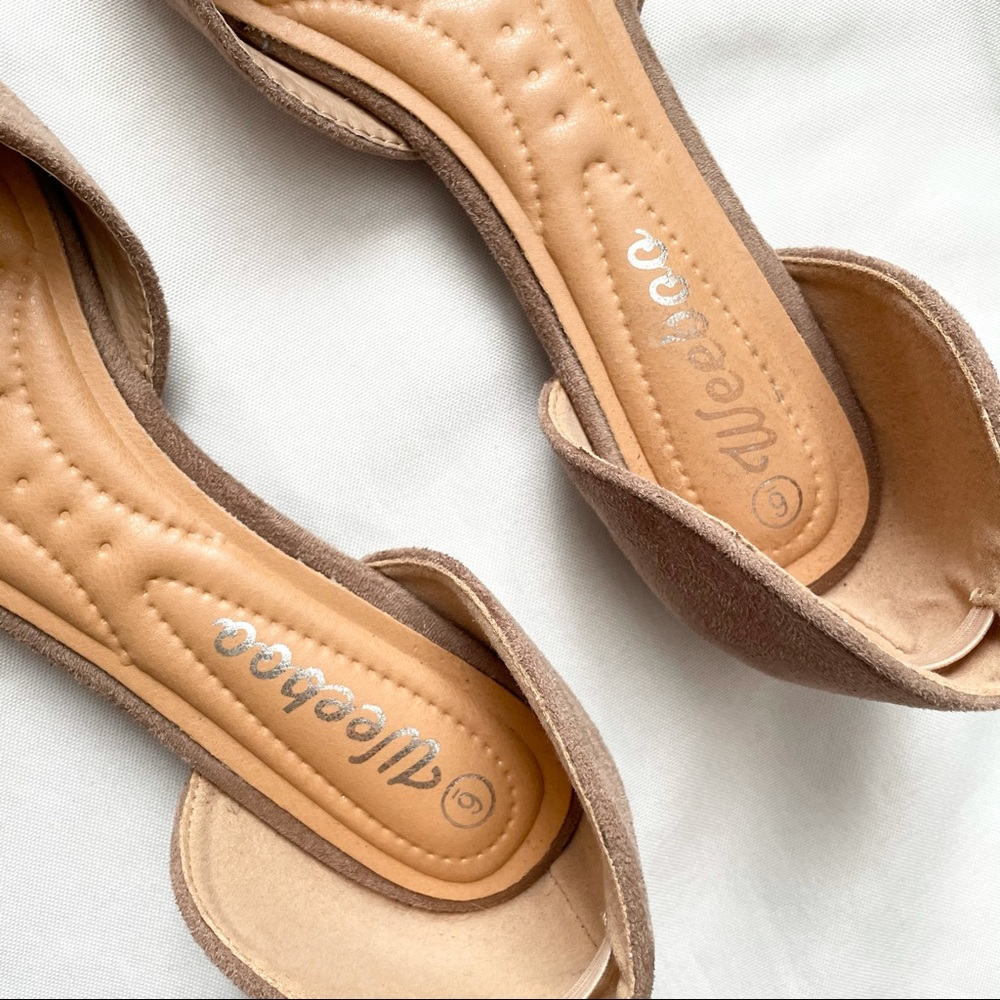 Weeboo Velvet Pink D’Orsay Flats - Picture 5 of 5